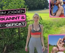 Beim Joggen erkannt und weggefickt